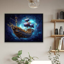 Load image into Gallery viewer, Diamond Painting - Full Round - sea sailing boat (40*30CM)
