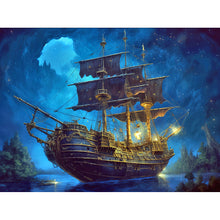 Load image into Gallery viewer, Diamond Painting - Full Round - sea sailing boat (40*30CM)
