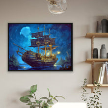 Load image into Gallery viewer, Diamond Painting - Full Round - sea sailing boat (40*30CM)
