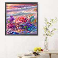 Load image into Gallery viewer, Diamond Painting - Full Round - Colorful beach with roses (30*30CM)
