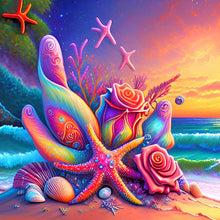 Load image into Gallery viewer, Diamond Painting - Full Round - colorful beach (30*30CM)
