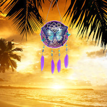 Load image into Gallery viewer, Double Sided Diamond Art Hanging Pendant Feather Wind Chime for Home Wall Decor
