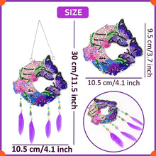 Load image into Gallery viewer, Double Sided Diamond Art Hanging Pendant Feather Wind Chime for Home Wall Decor
