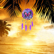 Load image into Gallery viewer, Double Sided Diamond Art Hanging Pendant Feather Wind Chime for Home Wall Decor
