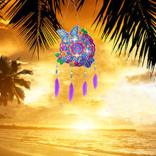 Load image into Gallery viewer, Double Sided Diamond Art Hanging Pendant Feather Wind Chime for Home Wall Decor
