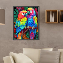 Load image into Gallery viewer, Diamond Painting - Full Round - A pair of colorful parrots (30*40CM)
