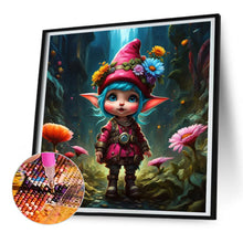 Load image into Gallery viewer, Diamond Painting - Full Round - Dwarf girl in the forest (30*30CM)
