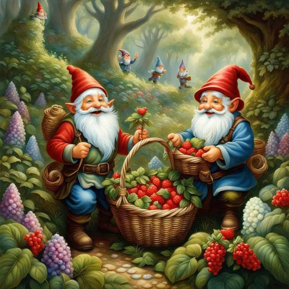 Diamond Painting - Full Round - Goblins in the forest (30*30CM)