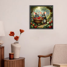 Load image into Gallery viewer, Diamond Painting - Full Round - Two mice in the forest (30*30CM)
