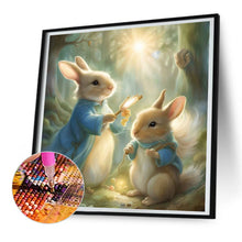 Load image into Gallery viewer, Diamond Painting - Full Round - Rabbit magic in the forest (30*30CM)

