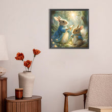 Load image into Gallery viewer, Diamond Painting - Full Round - Rabbit magic in the forest (30*30CM)
