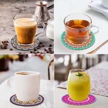 Load image into Gallery viewer, 8 Pcs Acrylic Diamond Painting Art Coasters Kit with Holder (Beautiful Mandara)
