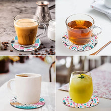 Load image into Gallery viewer, 8 Pcs Acrylic Diamond Painting Art Coasters Kit with Holder (Beautiful Pattern)
