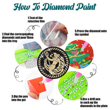 Load image into Gallery viewer, 8 Pcs Beautiful Mandara Acrylic Diamond Painting Art Coasters Kit with Holder
