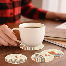 Load image into Gallery viewer, 8 Pcs Acrylic Diamond Painting Art Coasters Kit with Holder (Simple Sun Moon)
