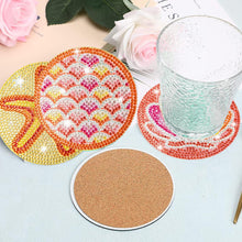Load image into Gallery viewer, 8 Pcs Acrylic Diamond Painting Art Coasters Kit with Holder (Ocean Pattern)
