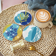 Load image into Gallery viewer, 8 Pcs Acrylic Diamond Painting Art Coasters Kit with Holder (Aquatic Plants)

