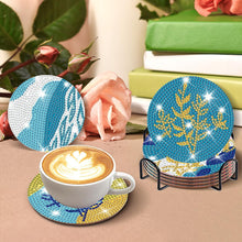 Load image into Gallery viewer, 8 Pcs Acrylic Diamond Painting Art Coasters Kit with Holder (Aquatic Plants)
