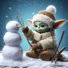 Load image into Gallery viewer, Diamond Painting - Full Round - Yoda and the Yeti (50*50CM)
