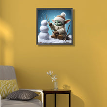Load image into Gallery viewer, Diamond Painting - Full Round - Yoda and the Yeti (50*50CM)
