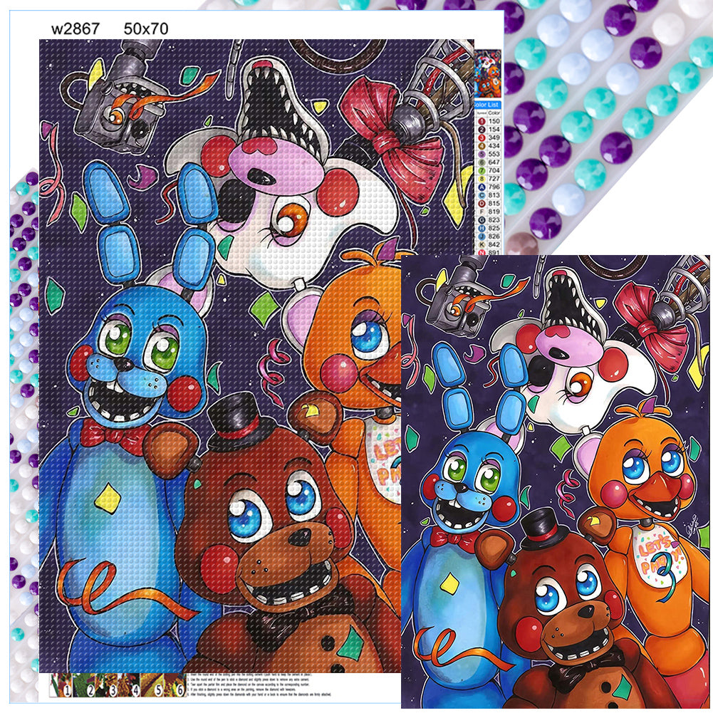 Diamond Painting - Full Round - Five Nights at Freddy's (50*70CM)