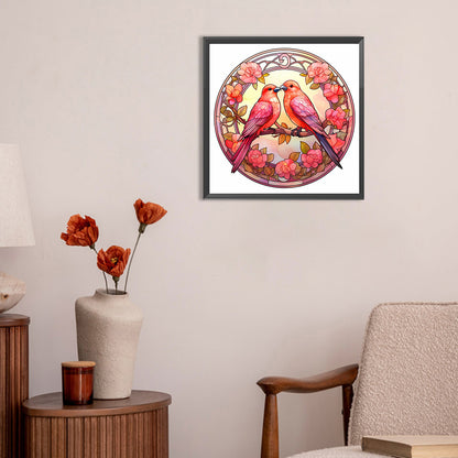 Diamond Painting - Full Round - love for birds (30*30CM)