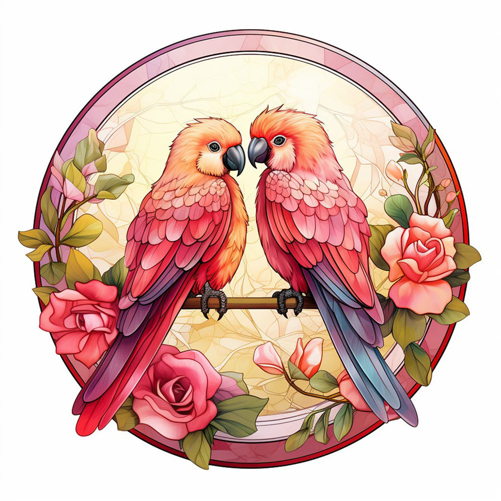 Diamond Painting - Full Round - love for birds (30*30CM)