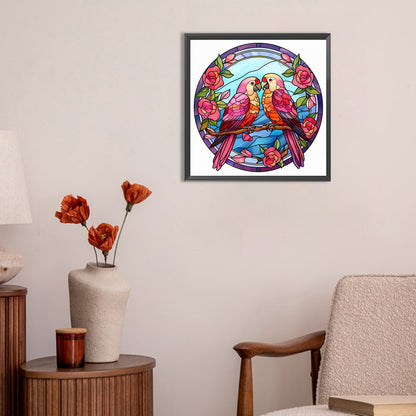 Diamond Painting - Full Round - love for birds (30*30CM)