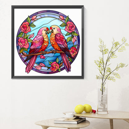 Diamond Painting - Full Round - love for birds (30*30CM)