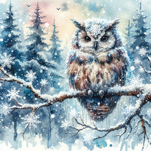 Load image into Gallery viewer, Diamond Painting - Full Round - snowy owl (30*30CM)
