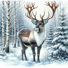 Load image into Gallery viewer, Diamond Painting - Full Round - snow elk (30*30CM)
