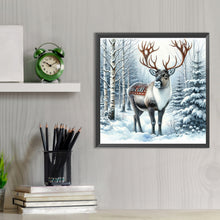Load image into Gallery viewer, Diamond Painting - Full Round - snow elk (30*30CM)
