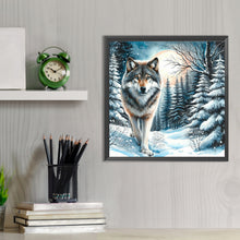 Load image into Gallery viewer, Diamond Painting - Full Round - snow wolf (30*30CM)
