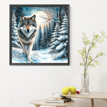 Load image into Gallery viewer, Diamond Painting - Full Round - snow wolf (30*30CM)
