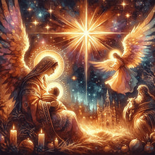 Load image into Gallery viewer, Diamond Painting - Full Round - Jesus and the Virgin (30*30CM)
