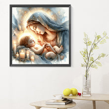 Load image into Gallery viewer, Diamond Painting - Full Round - Jesus and the Virgin (30*30CM)
