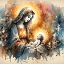 Load image into Gallery viewer, Diamond Painting - Full Round - Jesus and the Virgin (30*30CM)
