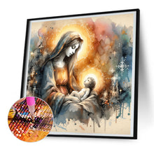 Load image into Gallery viewer, Diamond Painting - Full Round - Jesus and the Virgin (30*30CM)
