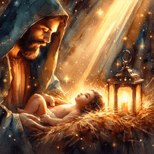 Load image into Gallery viewer, Diamond Painting - Full Round - Jesus and the Virgin (30*30CM)
