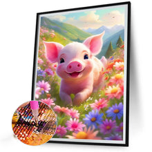 Load image into Gallery viewer, Diamond Painting - Full Square - Cute pig (30*40CM)
