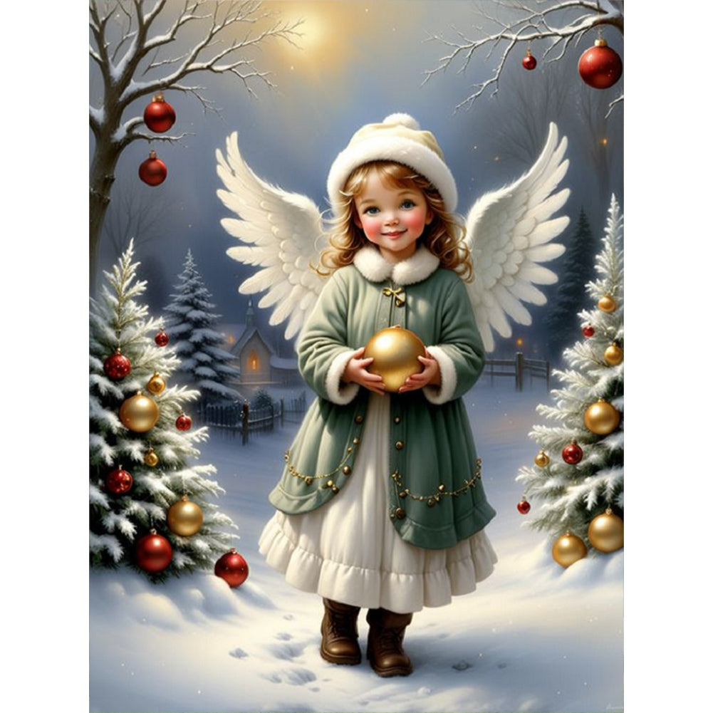 Diamond Painting - Full Round - little angel girl (30*40CM)