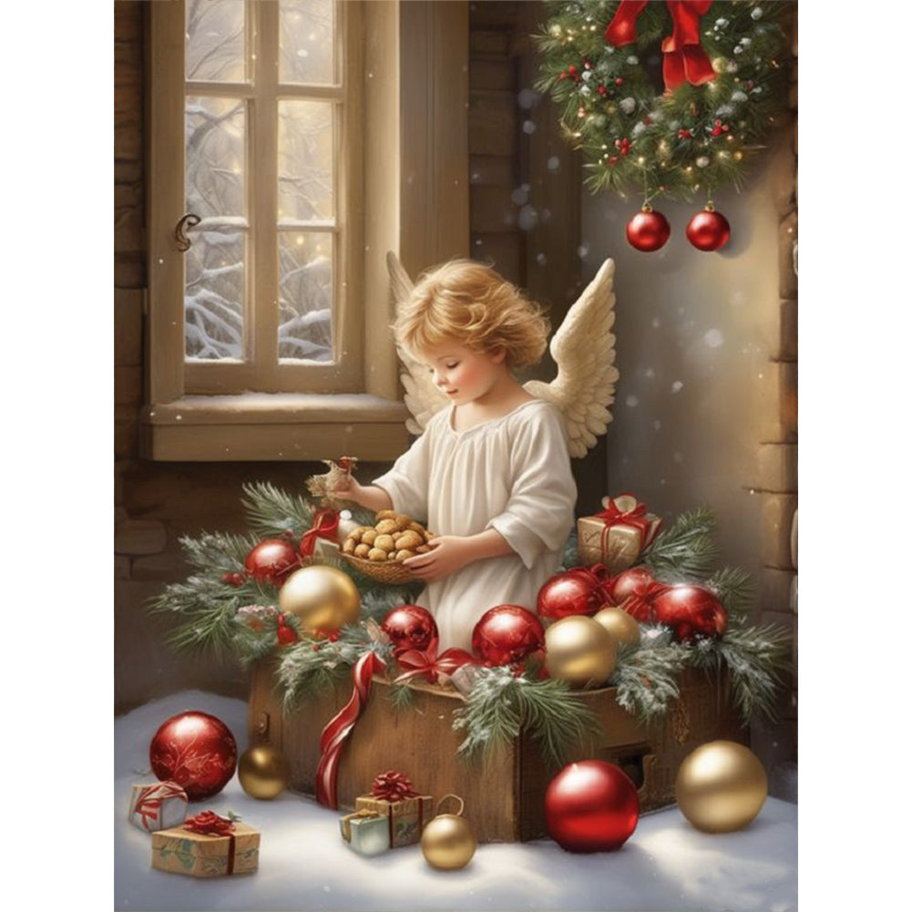 Diamond Painting - Full Round - little angel girl (30*40CM)