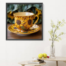 Load image into Gallery viewer, Diamond Painting - Full Round - Sunflower tea set (30*30CM)
