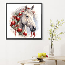 Load image into Gallery viewer, Diamond Painting - Full Round - white horse (30*30CM)
