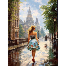 Load image into Gallery viewer, Diamond Painting - Full Round - oil painting woman (30*40CM)
