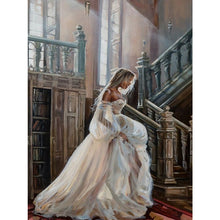 Load image into Gallery viewer, Diamond Painting - Full Square - oil painting bride (30*40CM)
