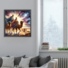 Load image into Gallery viewer, Diamond Painting - Full Round - Nativity of Jesus on Desert Camel (30*30CM)

