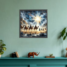 Load image into Gallery viewer, Diamond Painting - Full Round - Nativity of Jesus on Desert Camel (30*30CM)
