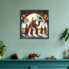 Load image into Gallery viewer, Diamond Painting - Full Round - Nativity of Jesus on Desert Camel (30*30CM)

