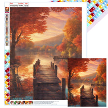 Load image into Gallery viewer, Diamond Painting - Full Square - woods lake (40*50CM)
